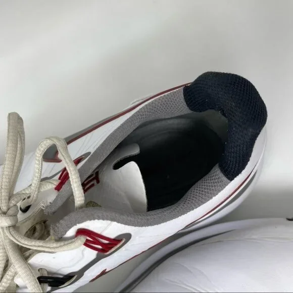Nike Tiger Woods TW 2014 Volt 599416 -100 White Red Golf Shoes Cleat Sz 12 tW14